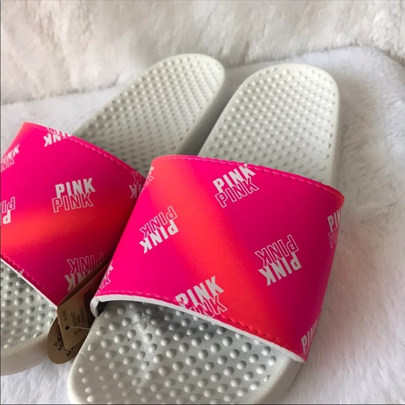 SALE‼️ S M L VICTORIA SECRET PINK SLIDES - Picture 3 of 7
